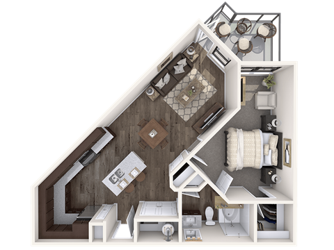The Wall Street Lofts in Midland, Texas A4 Floor Plan